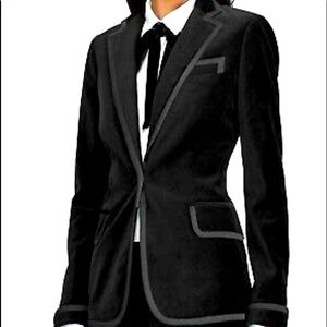 Ralph Lauren Velvet Stretch Blazer Jacket